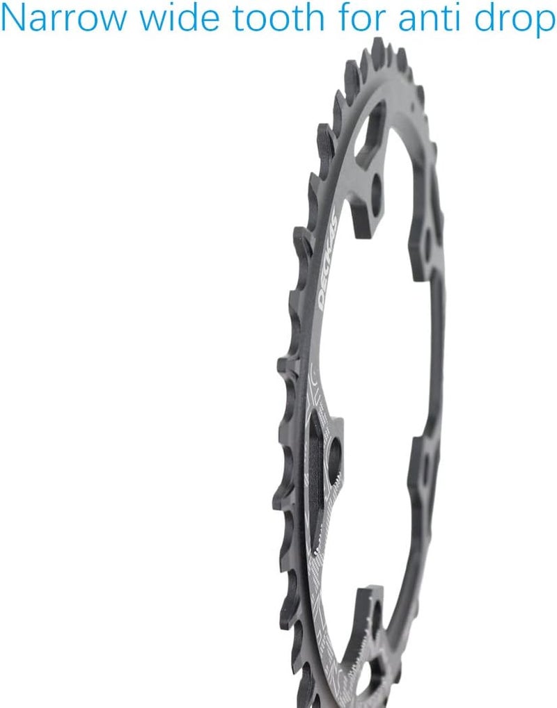 DJC Components DJC Bike Chainring 110BCD Round Road Bike Chainring Narrow Wide Tooth 5 Arms Aluminum Lightweight for Force Red Rival s350 s900 36 38 40 42 44 46 48 50 52 54 56T - Image 4